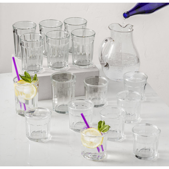 Wayfair Basics® 16 Piece Assorted Glassware Set & Reviews Wayfair